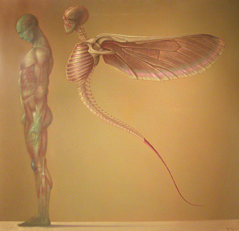 Michel Henricot Skeleton Painting
