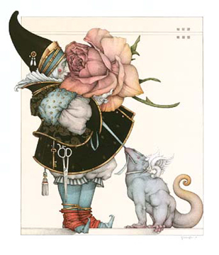 Michael Parkes The Rose Collector